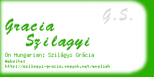 gracia szilagyi business card